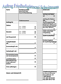 Auftrag